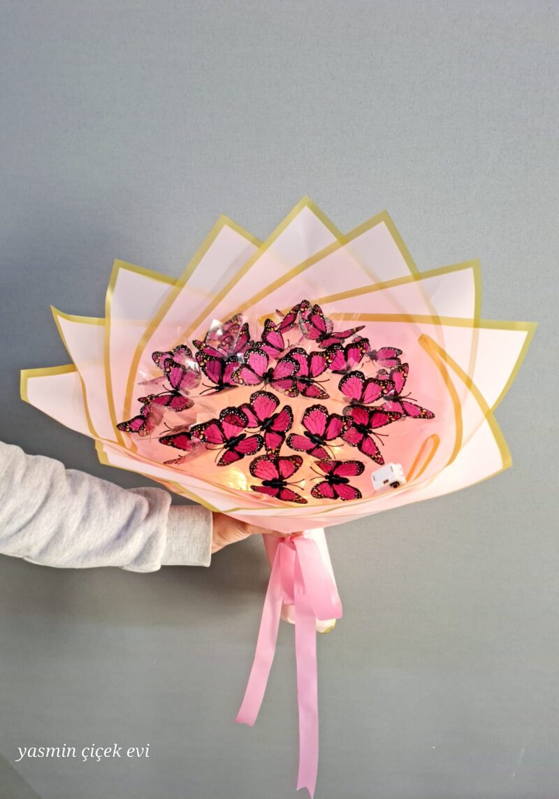 KELEBEK BUKETİ IŞIKLI YAPAY