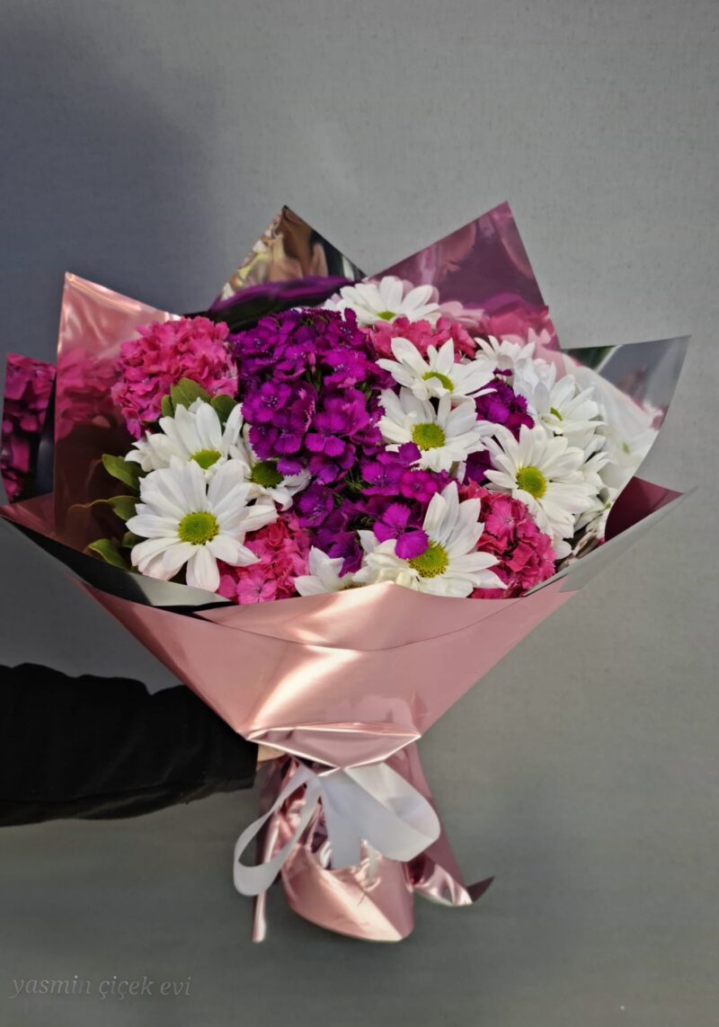 PAPATYA VE HÜSNÜ YUSUF BUKETİ CANLI