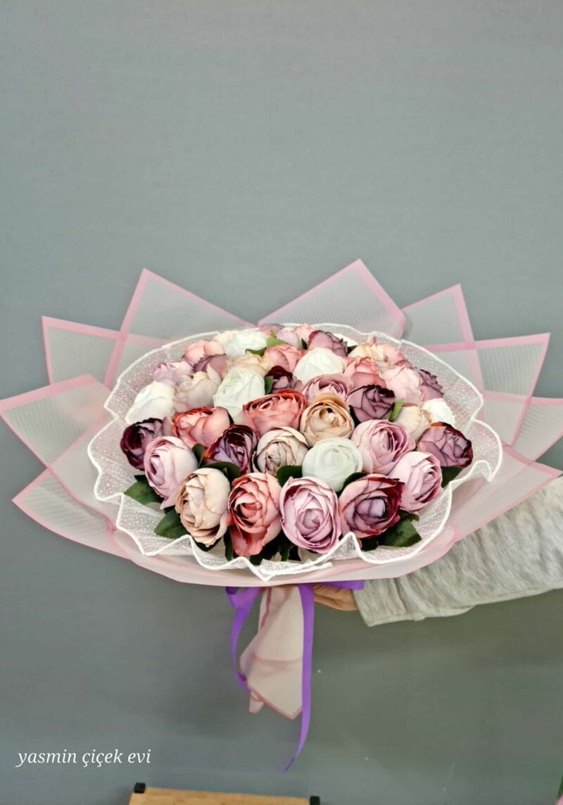 ŞAKAYIK VE GÜL BUKETİ YAPAY