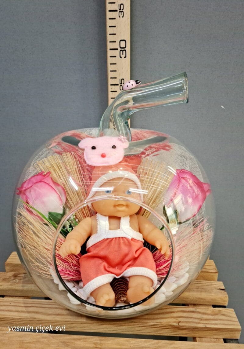 KIZ DOĞUM ÇİÇEĞİ CAM YAPAY 5